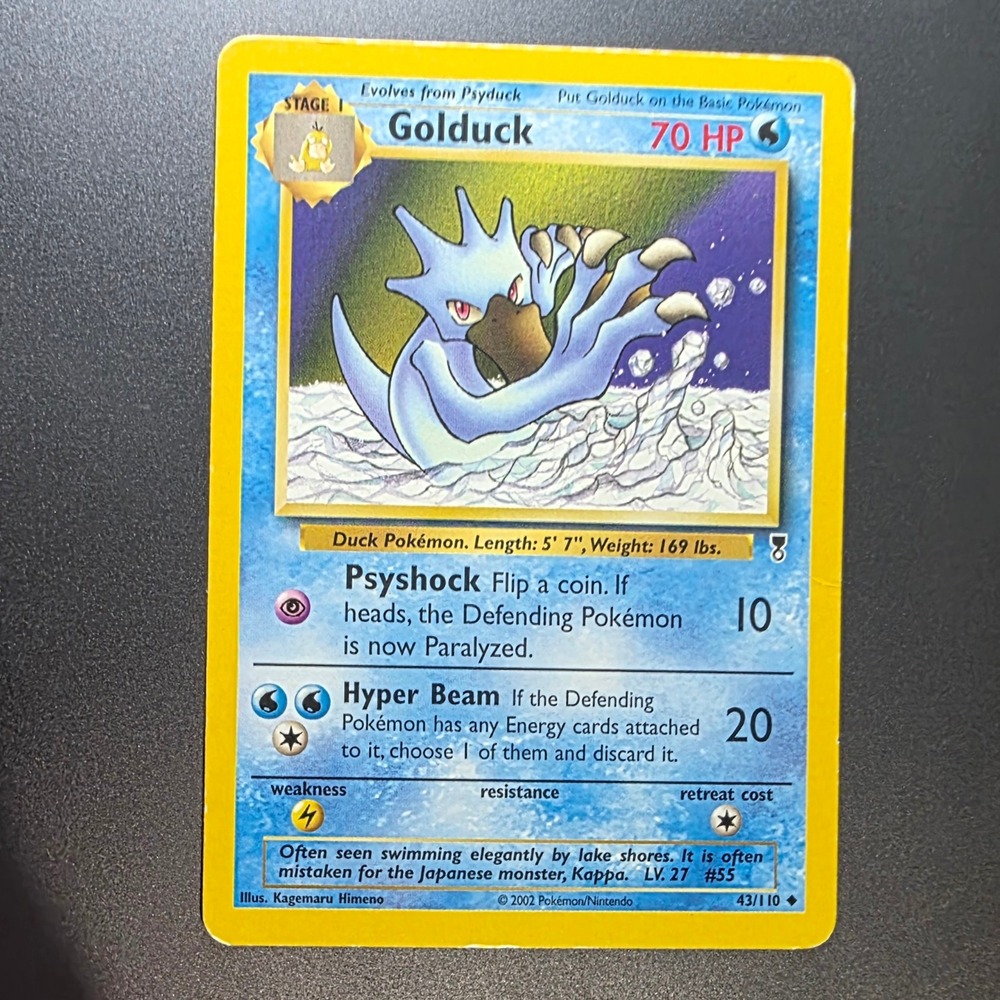 Golduck 43/110 Legendary Collection Uncommon Non-Holo Vintage Pokemon Card 2002